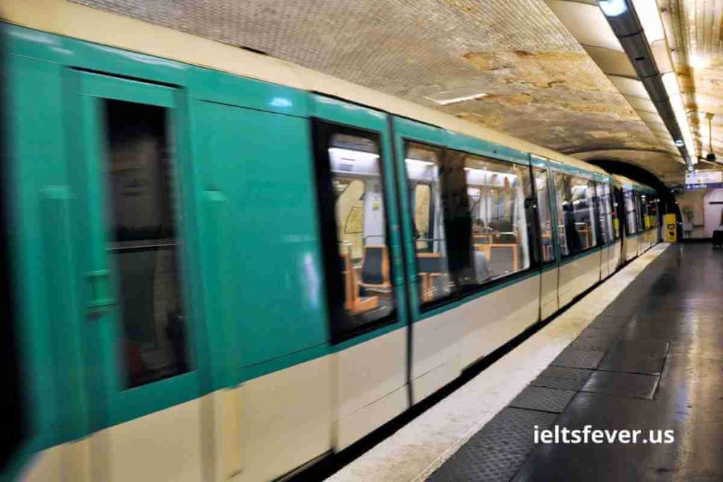 The Line Graph Shows Paris Metro Station Passengers (1)