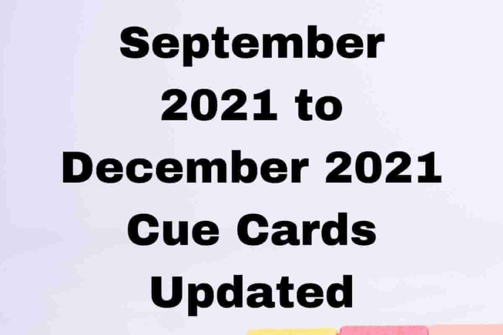 September 2021 to December 2021 Cue Cards Updated (1)