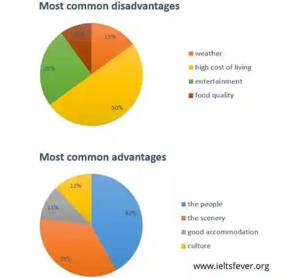 The pie charts below show the most common advantages and disadvantages of Bowen Island