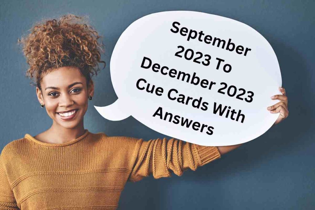 September 2023 To December 2023 Cue Cards With Answers